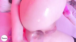 anal slut play with huge toys on butthole