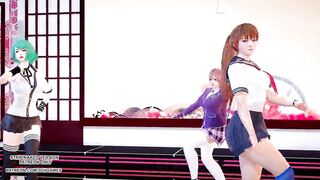 R18-MMD Masked Bitch Honoka Katsumi Tamaki DOA Hot Dance