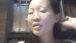 Asian girl at home alone and bored masturbates 7