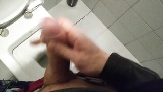 STEP SISTER CAUGHT MASTURBATING BIG COCK IN PUBLIC TOILET PART 2