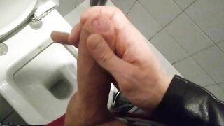 STEP SISTER CAUGHT MASTURBATING BIG COCK IN PUBLIC TOILET PART 2