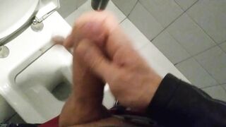 STEP SISTER CAUGHT MASTURBATING BIG COCK IN PUBLIC TOILET PART 2