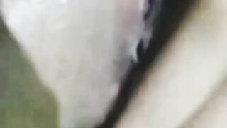 Dirty Muslim hijab girl anal and pussy fucking with cucumber