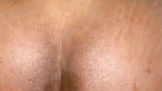 POV-riding cock with finger on ass