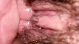 Hairy pussy squirting