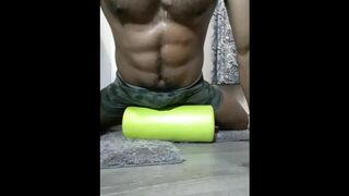 Muscular Guy Moaning While Humping Floor - Cum Handsfree