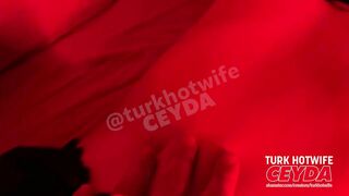 Turk Hotwife Ceyda sucking cock and gets cumshot on her face