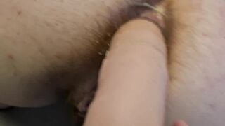 Milf Slut Enjoys Hard Anal Fucking with Huge Dildo After Hard Spanking