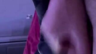 Stroking my massive hard cock for a close up Cumshot your mouth can wet over