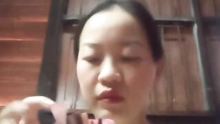 Chinese girl alone at home 40