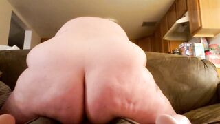 BBW Grinds Pillow For Quick Orgasm