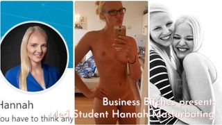 Hannah Masturbating and Pussy Slapping by Business Bitches