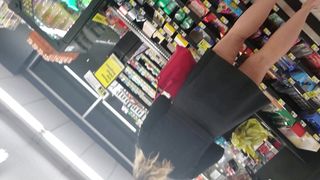 Milf I upskirted in previous videos full body shot