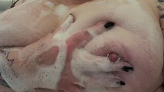 Soapy BBW Tits