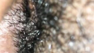 Close Up Ebony Pussy Eating