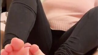 Edging Him With My Cute Little Feet