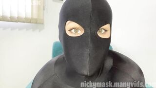 Sexy girl in tight Zentai