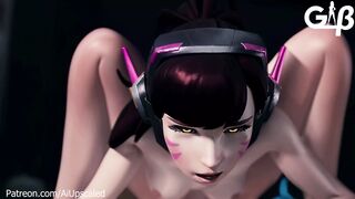 Dva Rides Futa Widow 4K Ai Upscaled