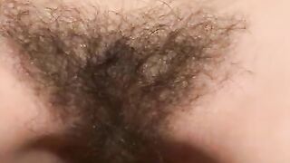 Stepbrother Cum in My Hairy Pussy, Creamy Load before bedtime 4K