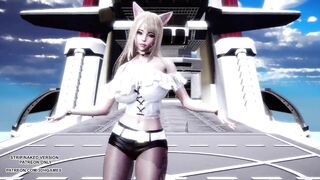 MMD CLC - Helicopter Ahri Akali Kaisa Seraphine Sexy Kpop Dance League of Legends KDA