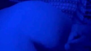 Getting fucked from behind in the neon lights