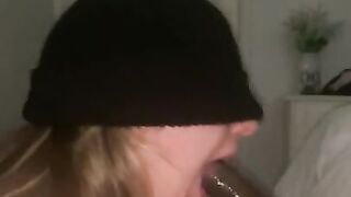 Hotwife mom swallows BBC Deep throat