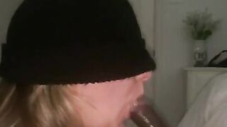 Hotwife mom swallows BBC Deep throat