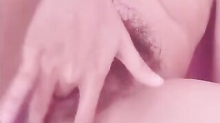 spread my hairy pussy lips for daddy tease