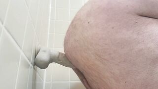 FTM tries Riding a Wall Dildo