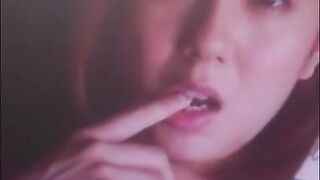 Cum tribute for Japanese pornactress Yuma Asami. Cumshot with sensative male moans